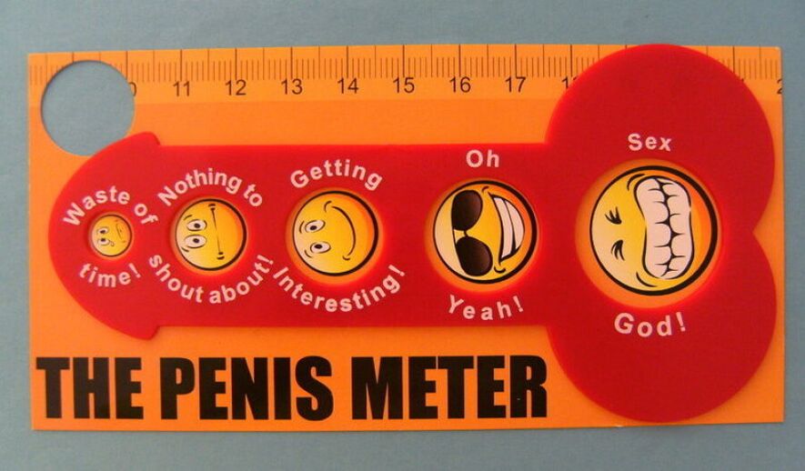 Ruler to measure the male penis.